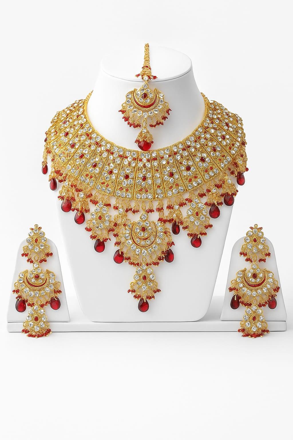 Finekraft Stylish Party Wear Jewellery Set for Women & Girls - SONAKAA