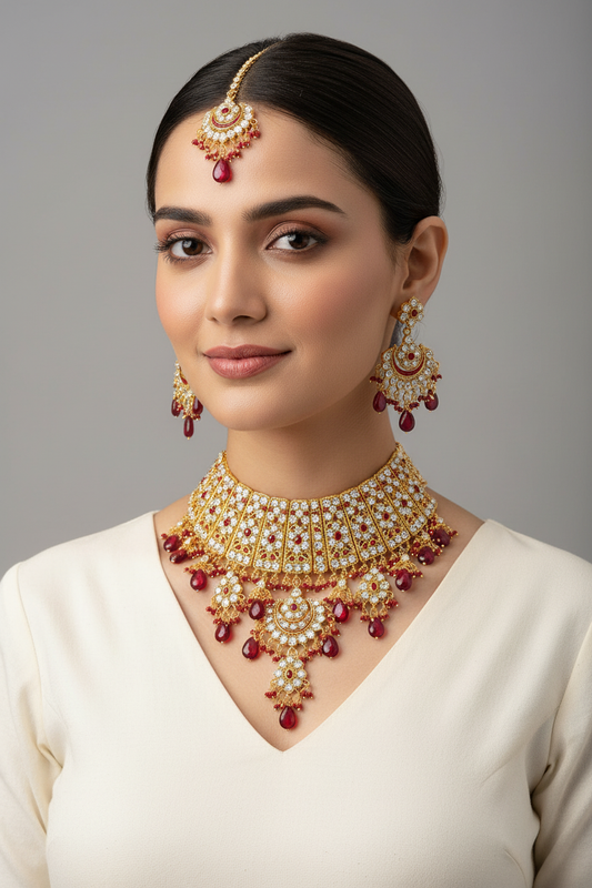 Finekraft Stylish Party Wear Jewellery Set for Women & Girls